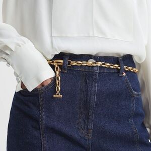 CAMMIE OVAL METAL CHAIN BELT